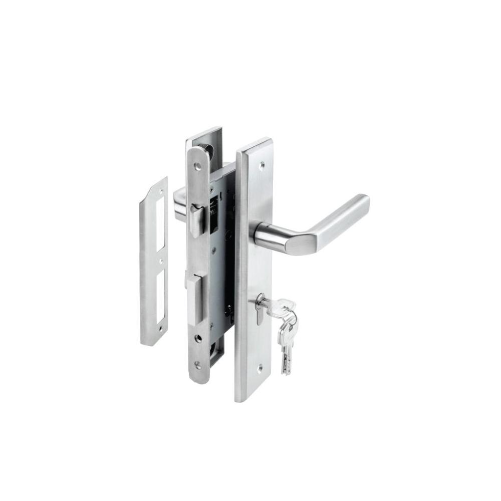 Bộ tay nắm Hafele đế dài kiểu J (Tay nắm - thân khóa - ruột)
