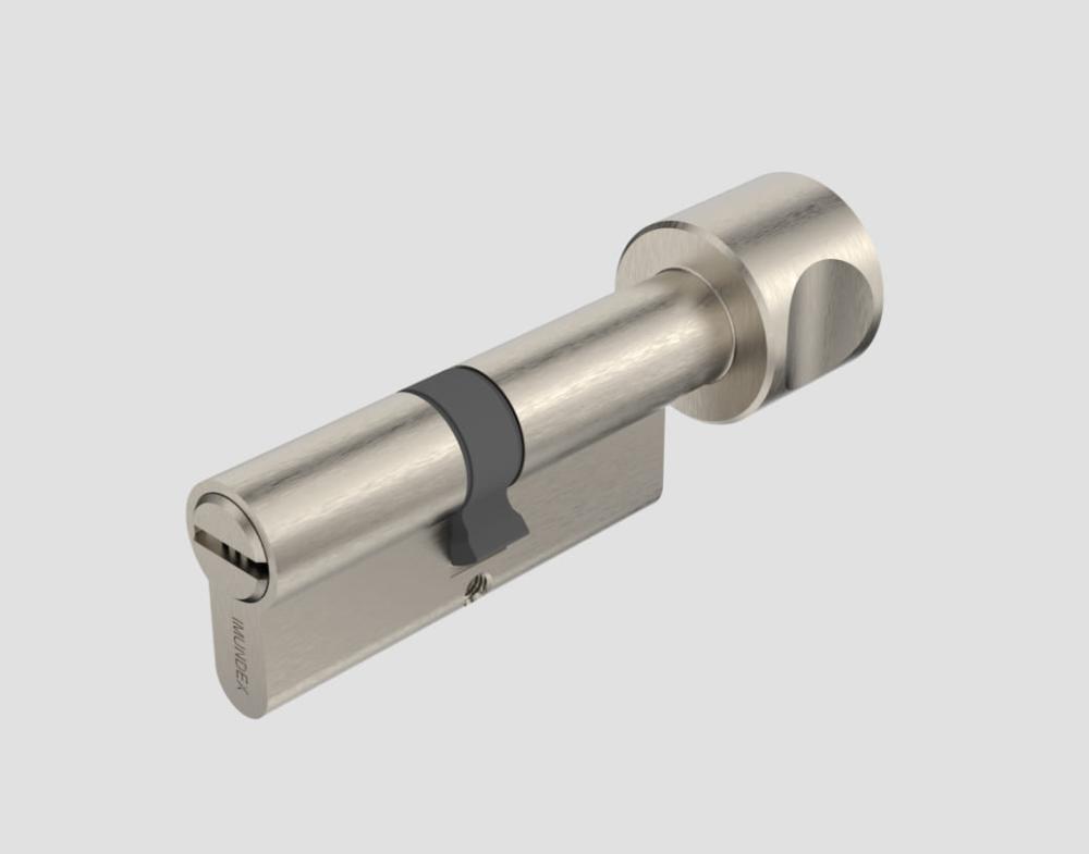 Cylinder with round thumbturn
