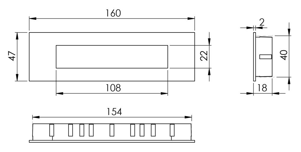 Tay nắm âm có nắp che Inox 304