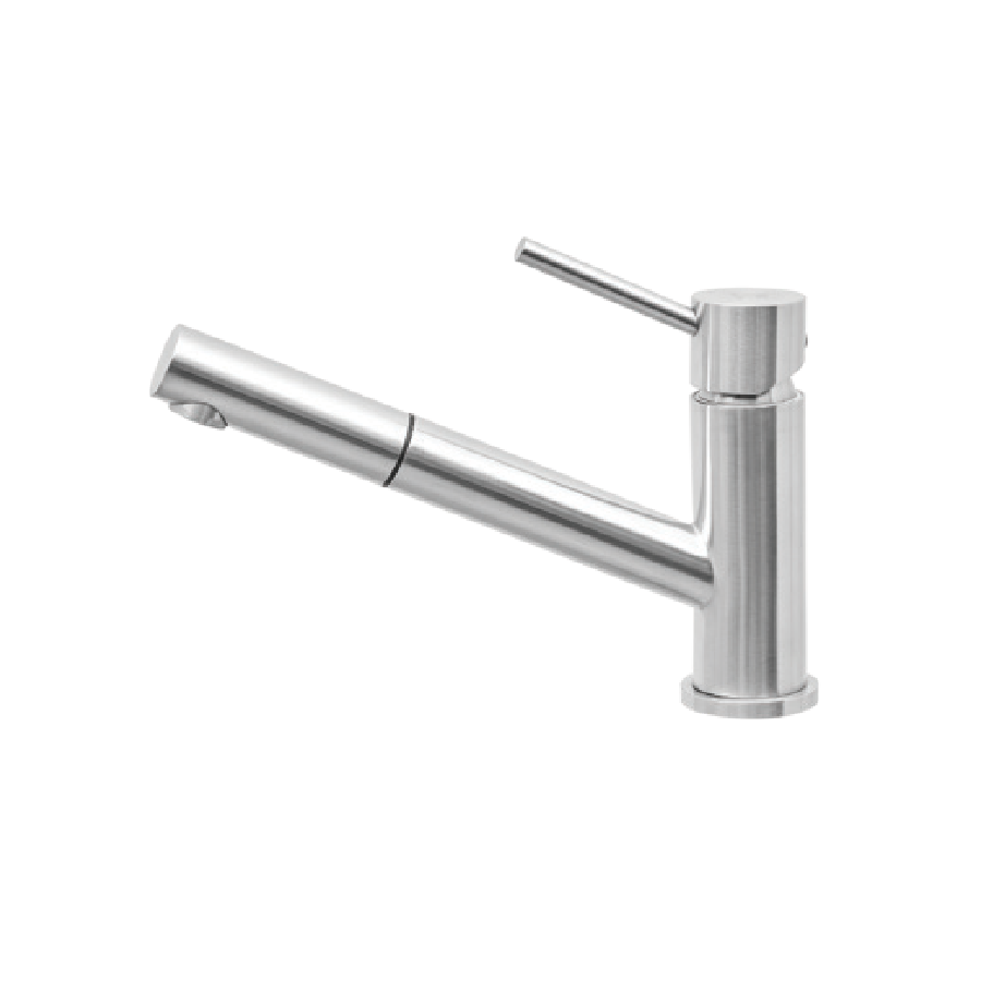 Vòi rửa chén nóng lạnh dây rút inox 304