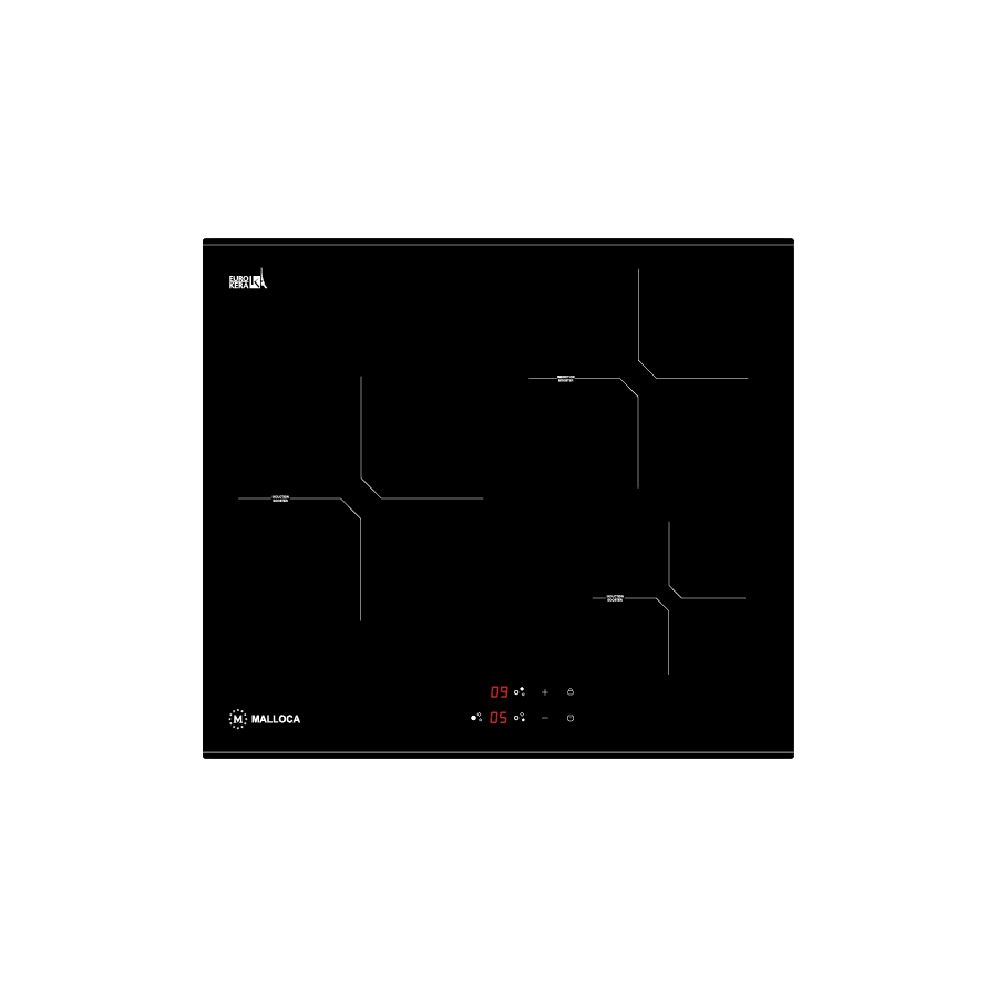 Bếp từ 3 vùng nấu 59cm