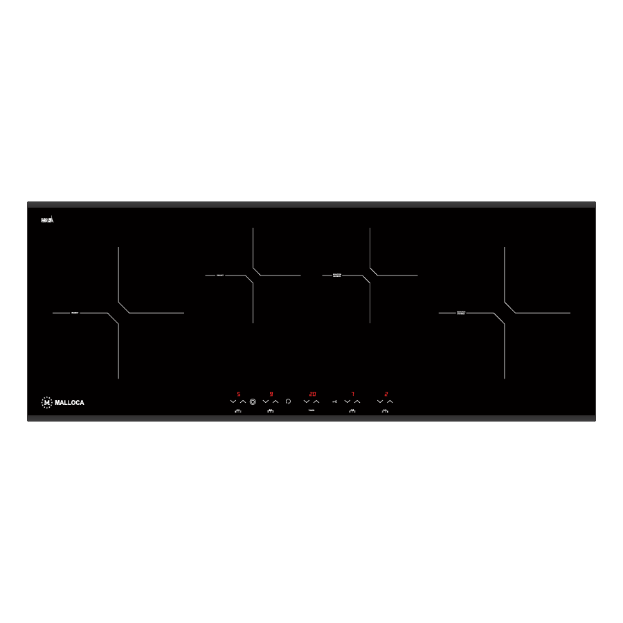 Bếp từ kết hợp hồng ngoại 4 vùng nấu 93cm