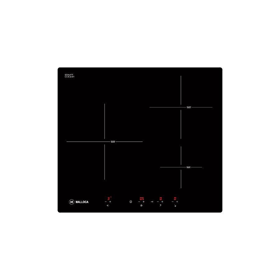 Bếp từ 3 vùng nấu 59cm