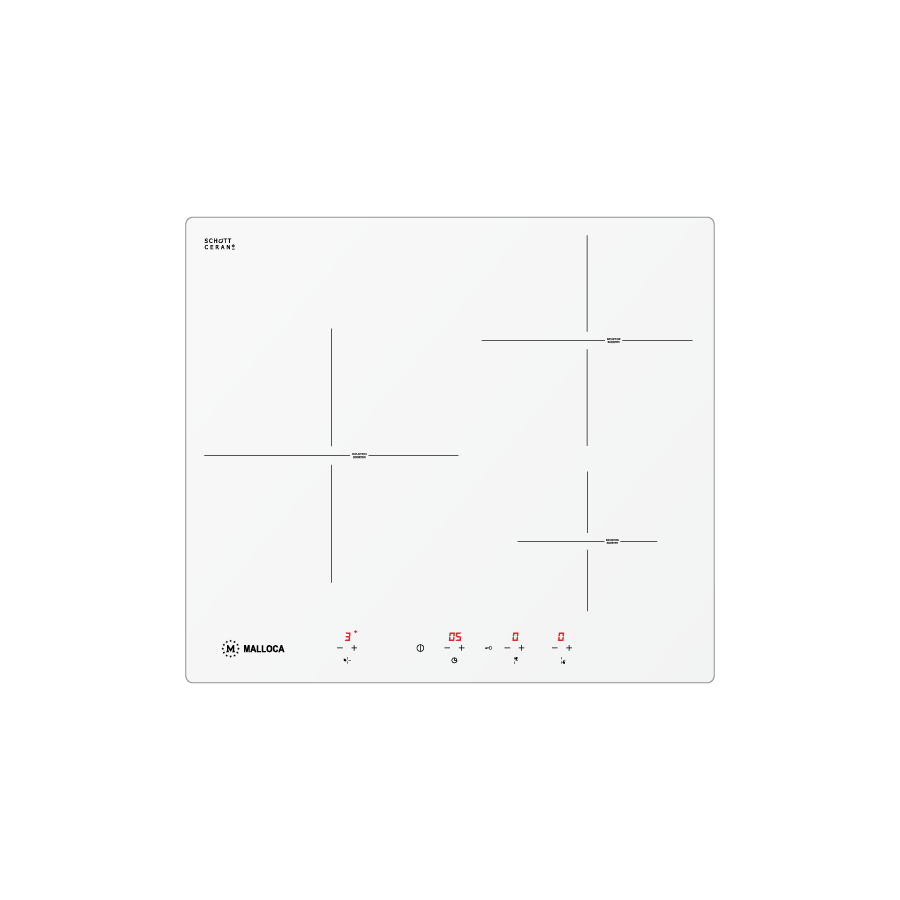 Bếp từ 3 vùng nấu 59cm