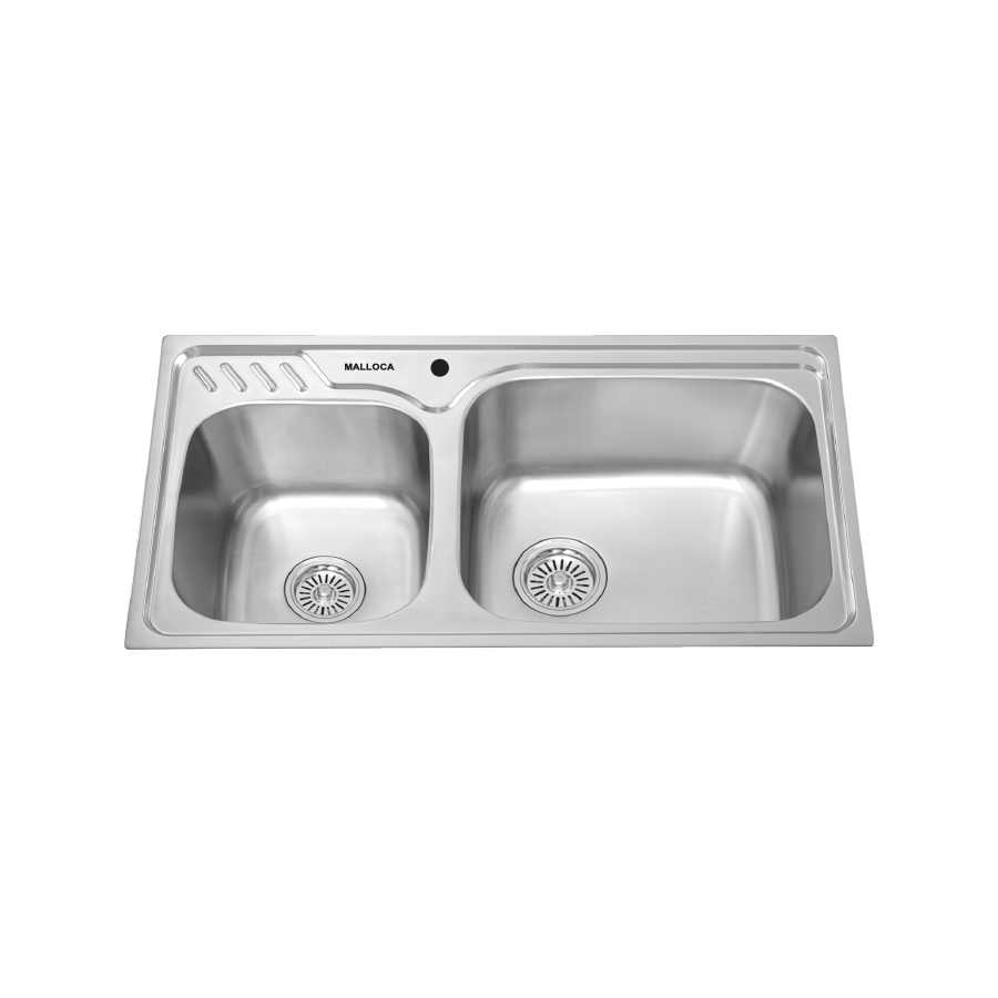 Chậu rửa chén 2 hố inox 304 kích thước 80cm