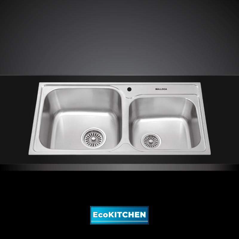 Chậu rửa chén 2 hố inox 304 kích thước 83cm