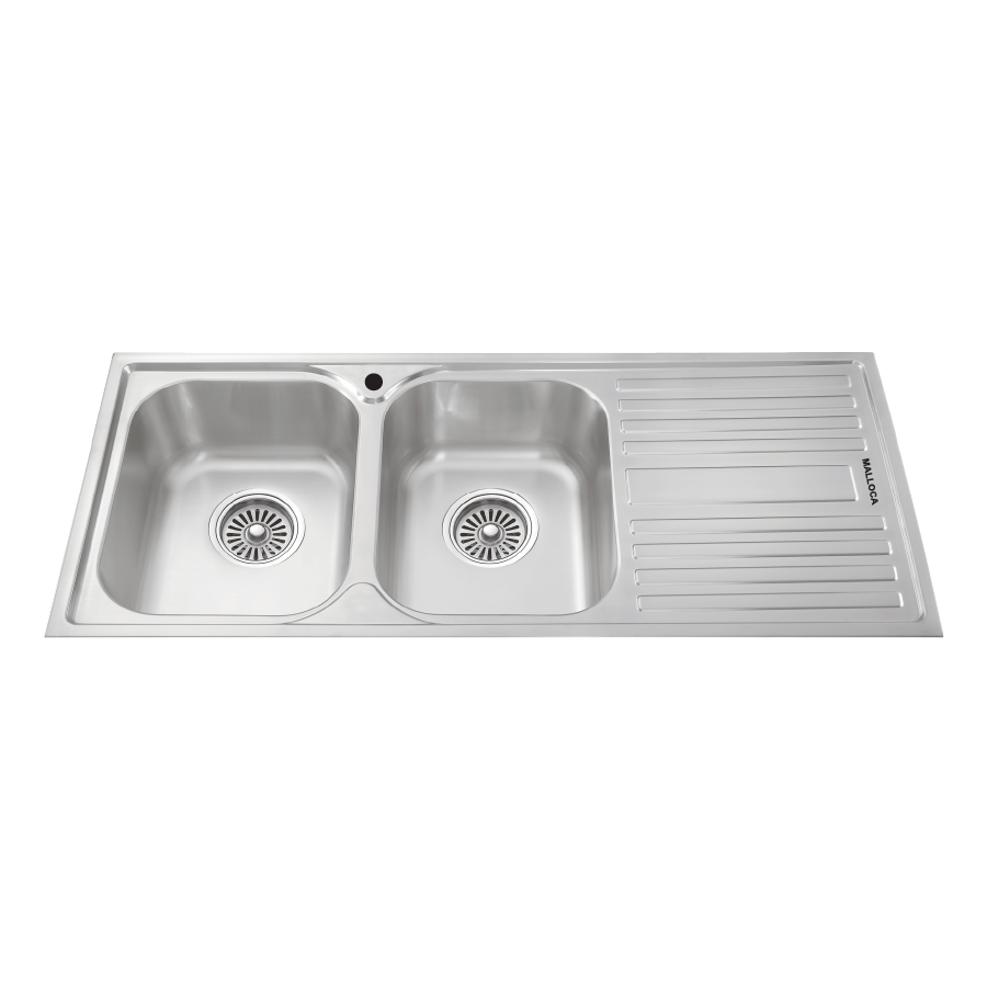 Chậu rửa chén 2 hố inox 304 kích thước 116cm