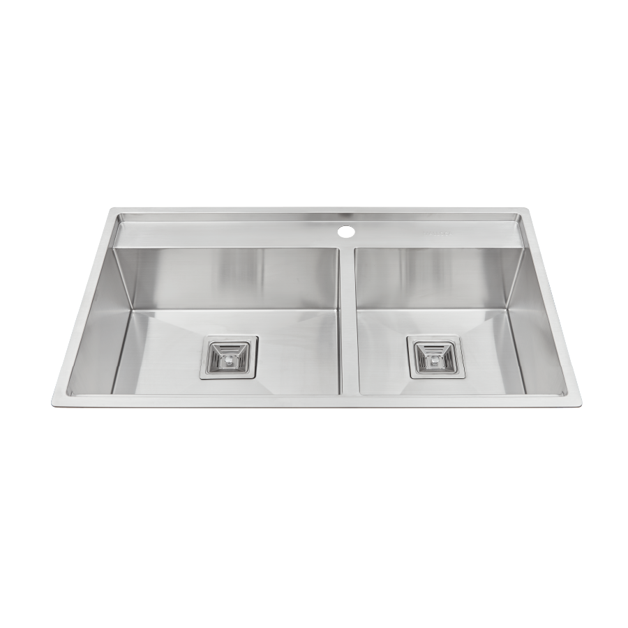 Chậu rửa chén 2 hố inox 304 kích thước 86cm