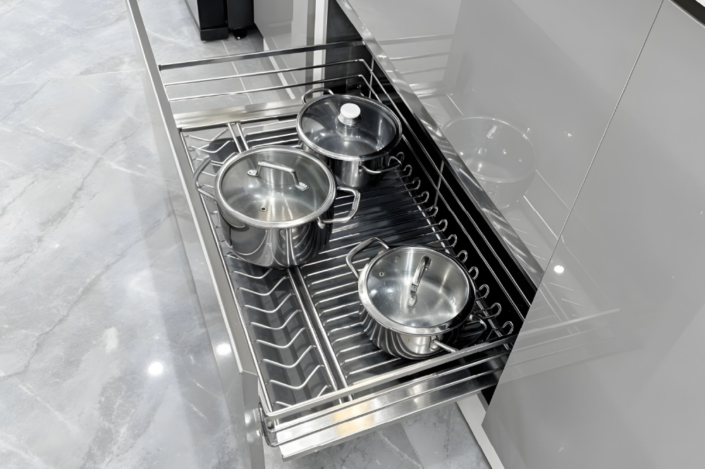 Giá xoong nồi 900mm Inox 304 nan Oval GrandX XP.90M