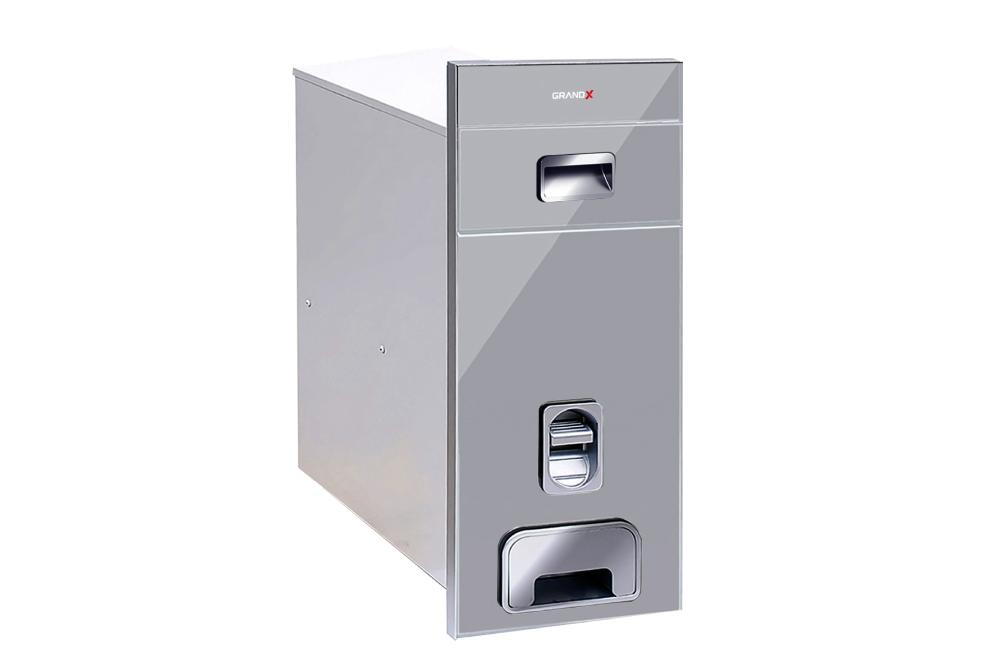 Thùng gạo mặt gương 300mm inox GrandX XR.G301M