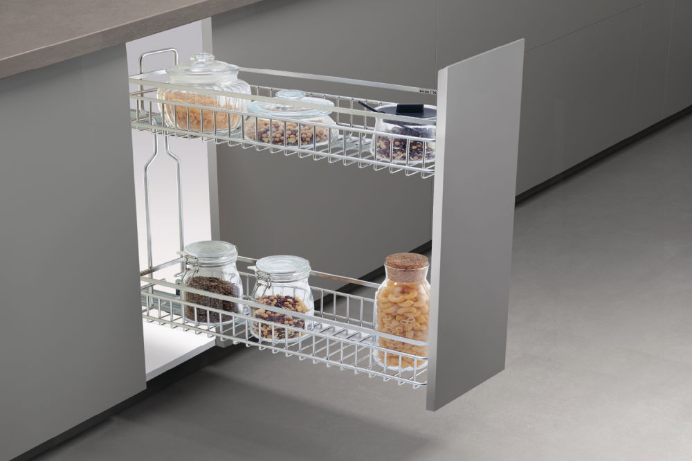 Giá gia vị 150mm Inox 304 nan dẹt GrandX XS.15S
