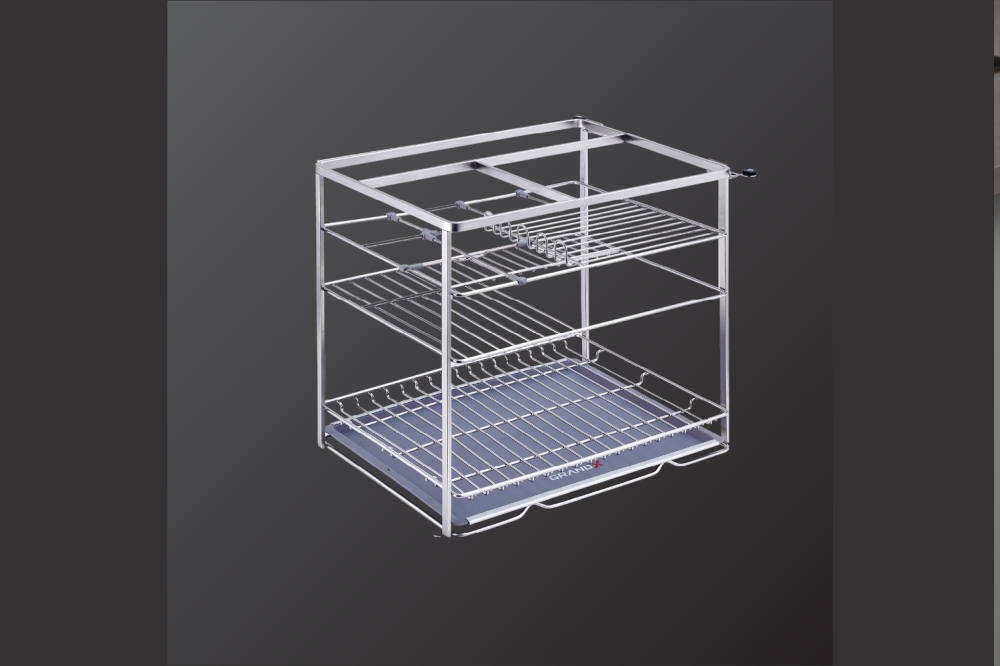 Giá gia vị 400mm Inox 304 nan dẹt GrandX XS.40S