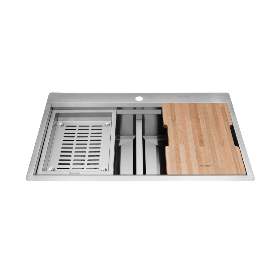 Chậu rửa chén 2 hố kích inox 304 kích thước 86cm