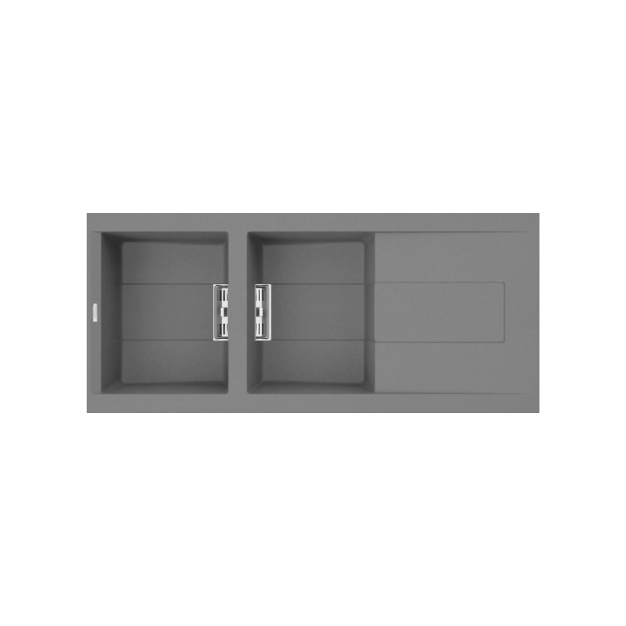Chậu rửa chén đá granite 2 hố kích thước 116cm