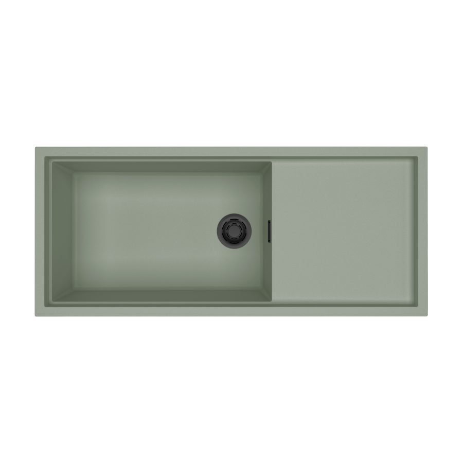 Chậu rửa chén đá granite 1 hố kích thước 116cm