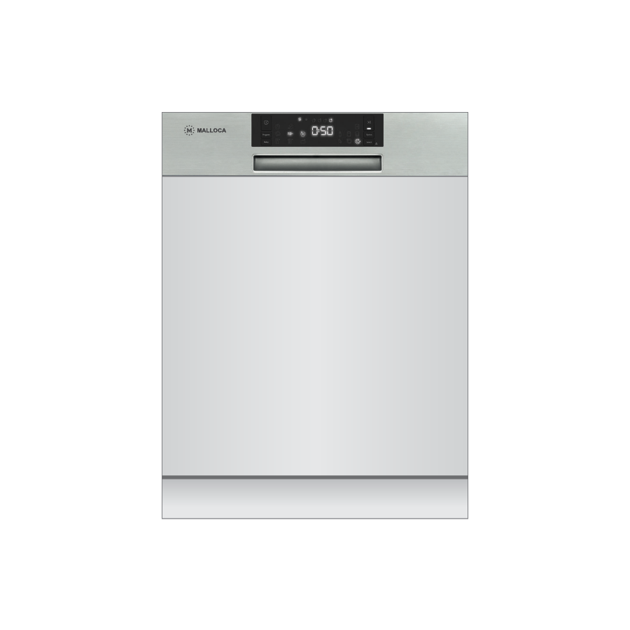 Máy rửa chén bán âm tủ 60cm 14 bộ chén dĩa , tự động mở cửa, động cơ không chổi than